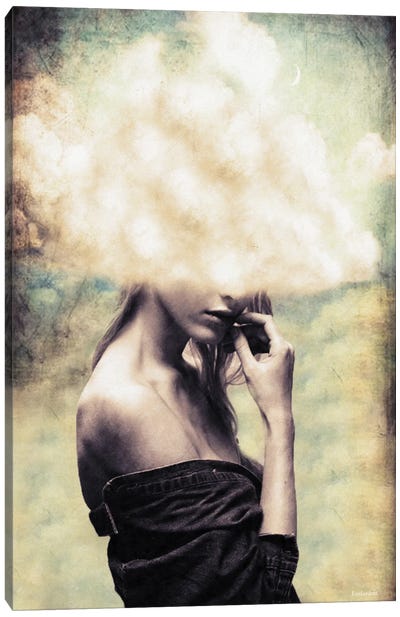 Head In The Clouds Canvas Art Print - Underdott Art