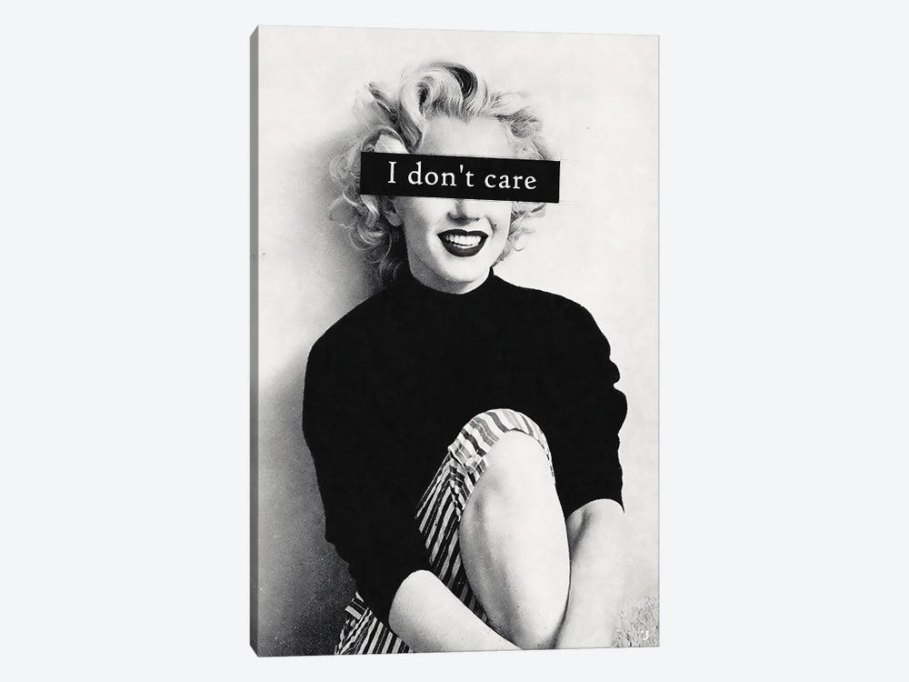 I Don't Care by Underdott Art 1-piece Art Print