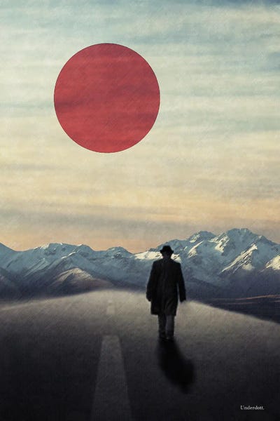 Lonely Road by Underdott Art canvas print