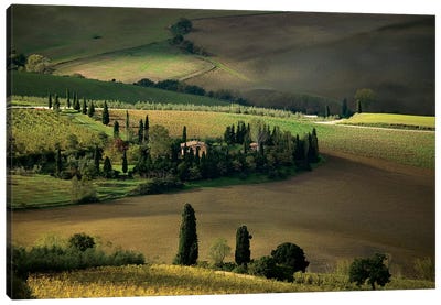 Farmland Around Montepulciano, Tuscany, Italy Canvas Art Print