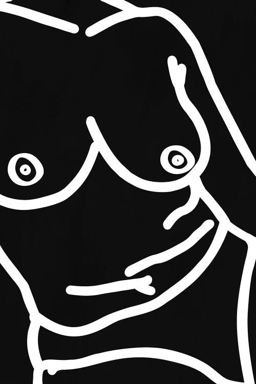 Unconditionally (Black And White) by Mezay Ugbo wall art