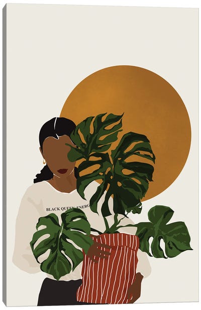 Plant Lady Canvas Art Print - Art Gifts for Her