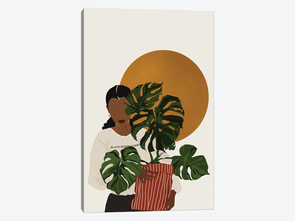 Plant Lady by Mezay Ugbo 1-piece Canvas Art Print