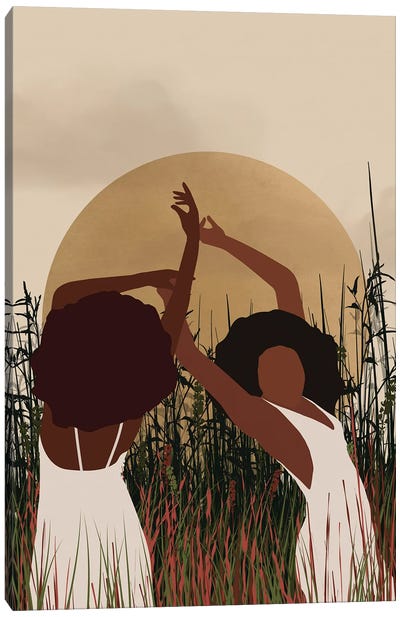 Summer Moon Canvas Art Print - Mezay Ugbo