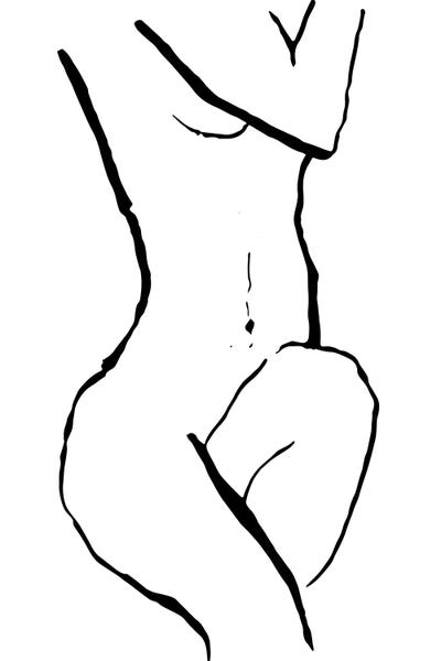 Mezay Ugbo: Abstract Nude by Mezay Ugbo