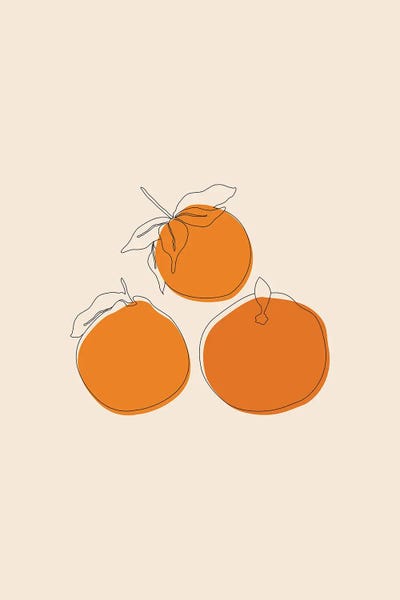 Tangerines by Mezay Ugbo art print