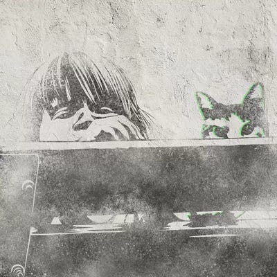 Peek-a-Boo by 5by5collective canvas print