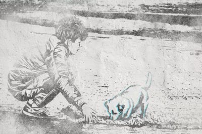 Digging Away by 5by5collective canvas print