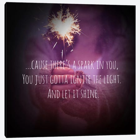 Let it Shine Canvas Print #ULE5} by 5by5collective Canvas Artwork
