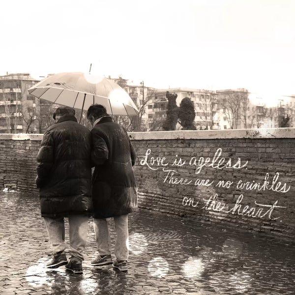 Black & White Cityscapes: Love is Ageless by 5by5collective