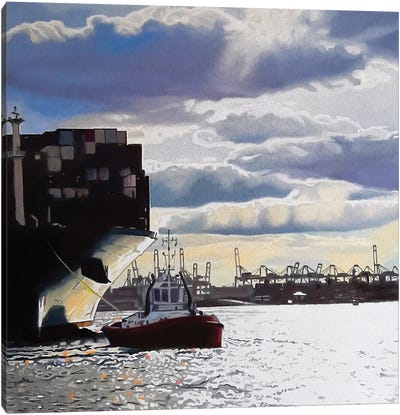 Harbour I Canvas Art Print - Harbor & Port Art