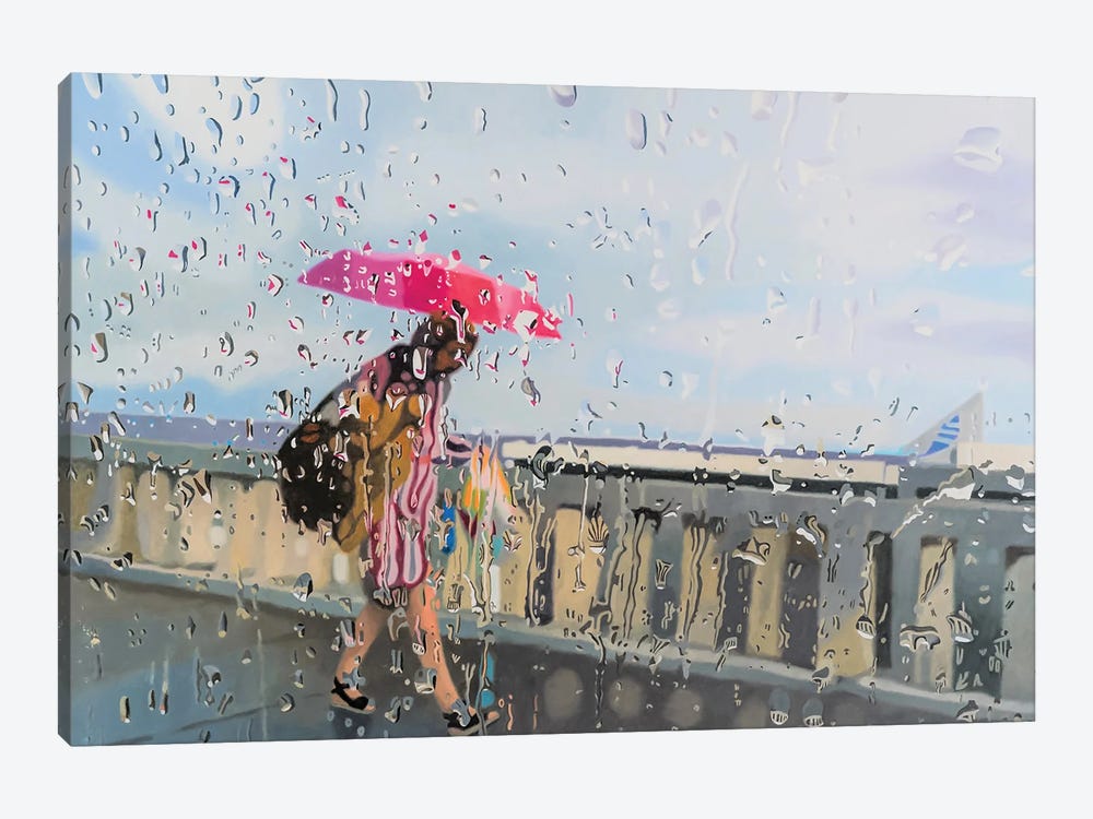 Rainy Day I by Ulla Kutter 1-piece Canvas Artwork