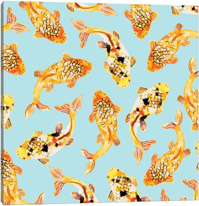 Goldfish Canvas Art Print - Animal Patterns