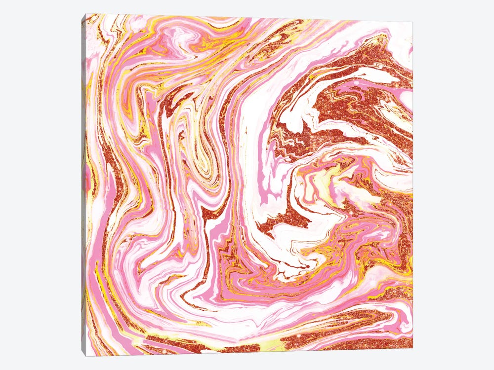 Marble + Rose Gold Dust by 83 Oranges 1-piece Canvas Art Print