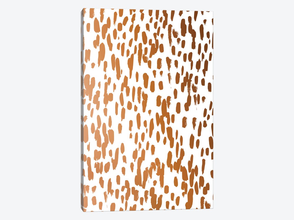 Copper Brushstrokes by 83 Oranges 1-piece Art Print