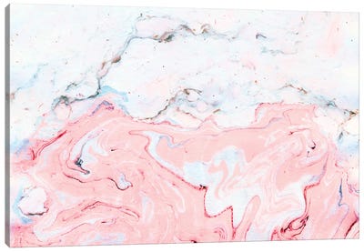 Marble Love Canvas Art Print - Agate, Geode & Mineral Art