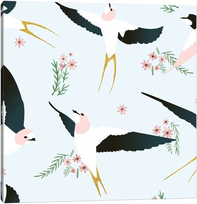 Birds Canvas Art Print - Animal Patterns