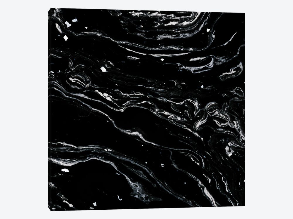 Black Marble Space by 83 Oranges 1-piece Canvas Print
