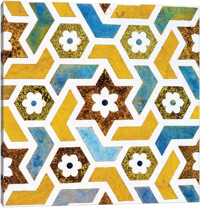 Moroccan Bliss Canvas Art Print - Gold Art
