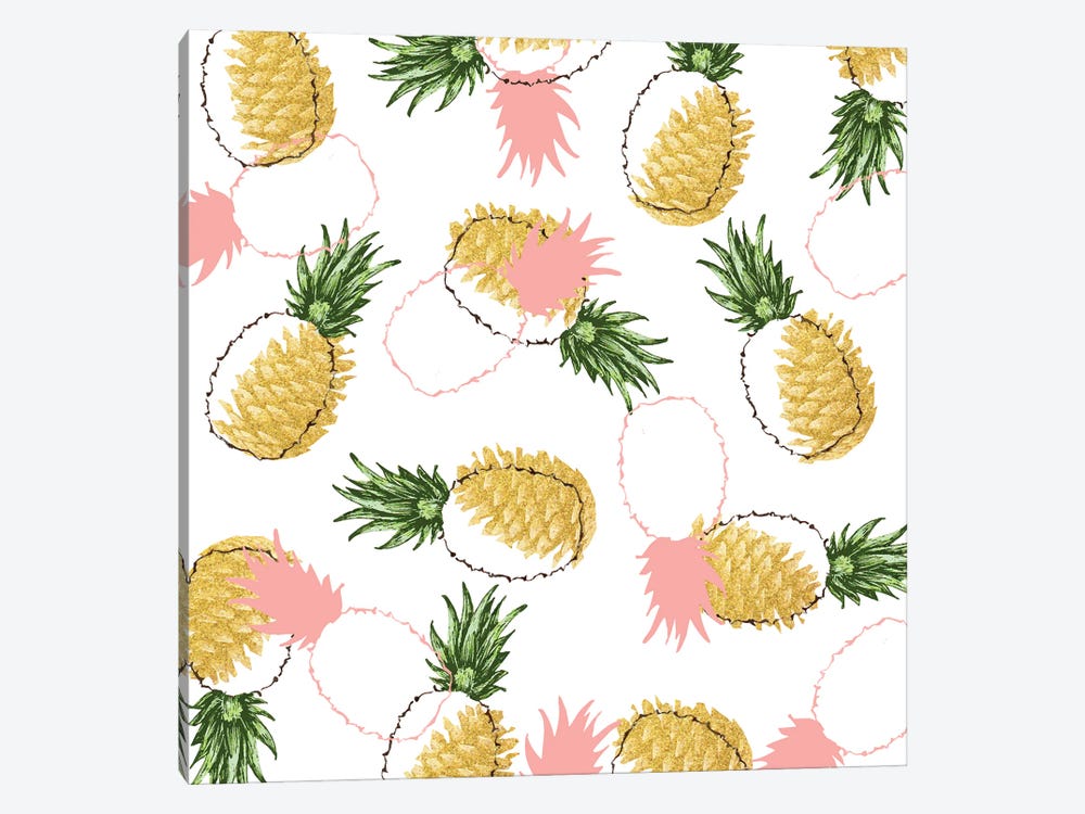 Pineapples & Pine Cones by 83 Oranges 1-piece Canvas Wall Art