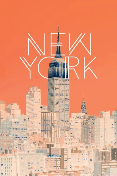 The Big Apple by 83 Oranges framed canvas print