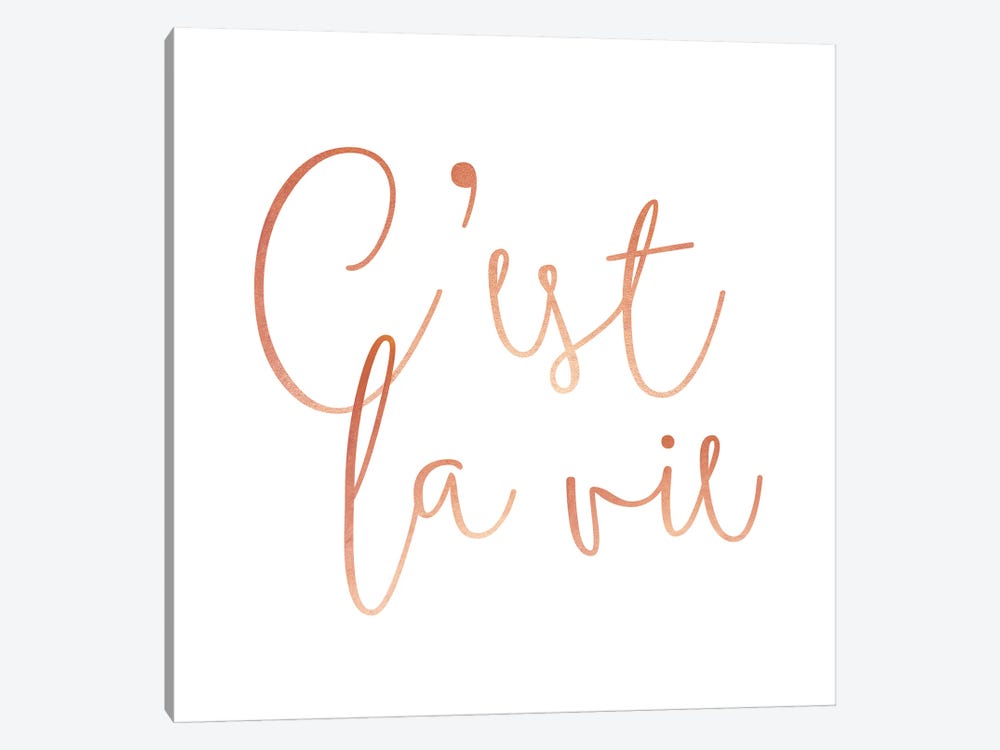C'Est La Vie Rose Gold by 83 Oranges 1-piece Canvas Print