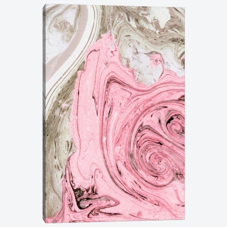 Nude Pink Marble Canvas Print #UMA1297} by 83 Oranges Art Print