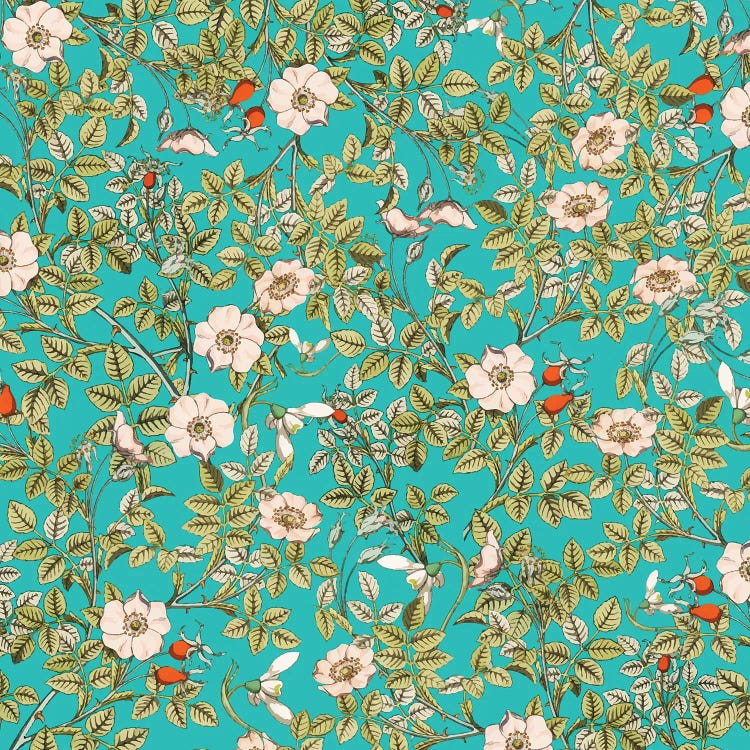 Teal Botanical Canvas Wall Art by 83 Oranges | iCanvas