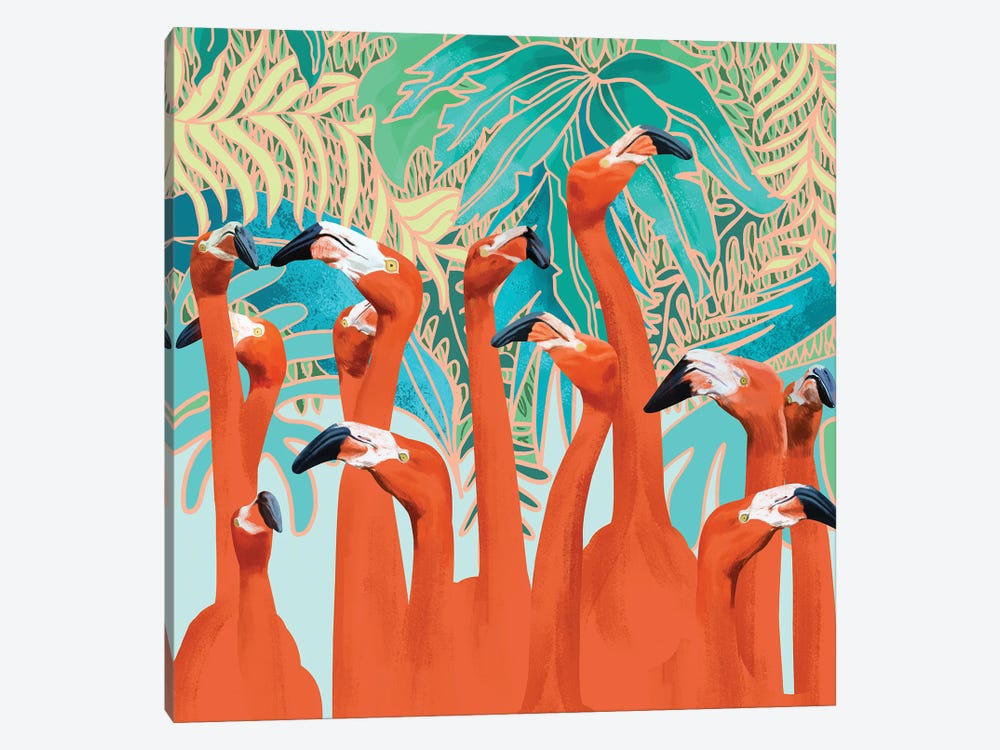 Flamingo Party by 83 Oranges 1-piece Art Print