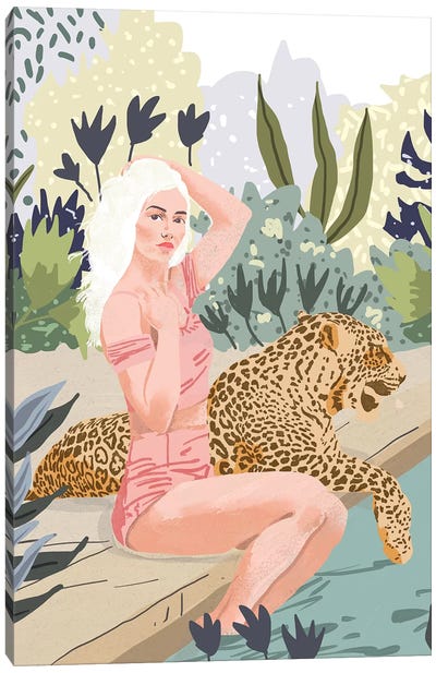 How to Train Your Leopard Canvas Art Print - Bohemian Instinct