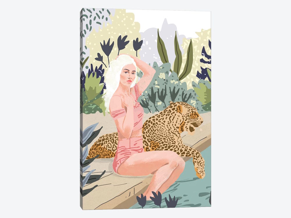 How to Train Your Leopard by 83 Oranges 1-piece Canvas Print
