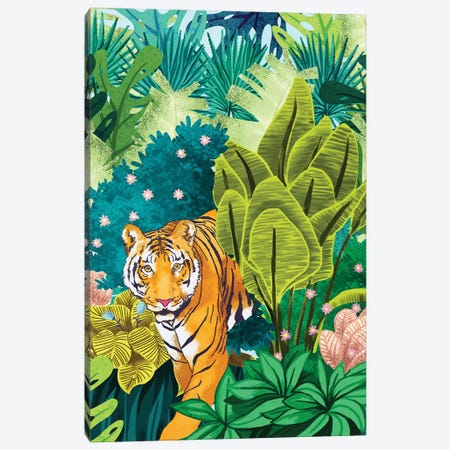 Jungle Tiger Canvas Print #UMA141} by 83 Oranges Canvas Artwork