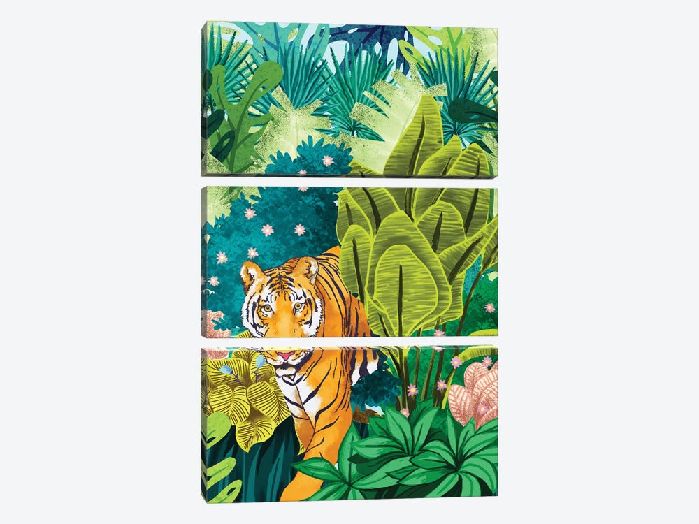 Jungle Tiger by 83 Oranges 3-piece Canvas Artwork