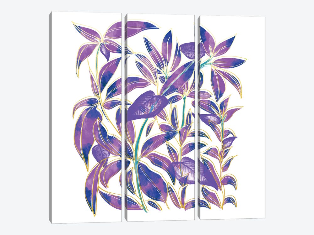 Ultraviolet Nature by 83 Oranges 3-piece Canvas Wall Art