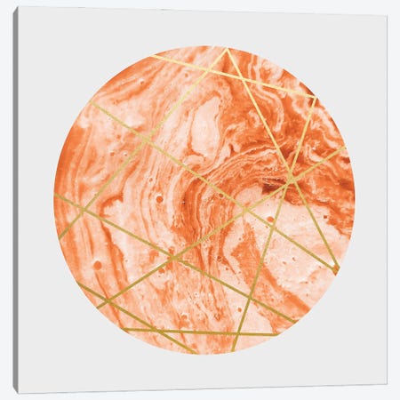 Peach Sphere Canvas Print #UMA1435} by 83 Oranges Canvas Print