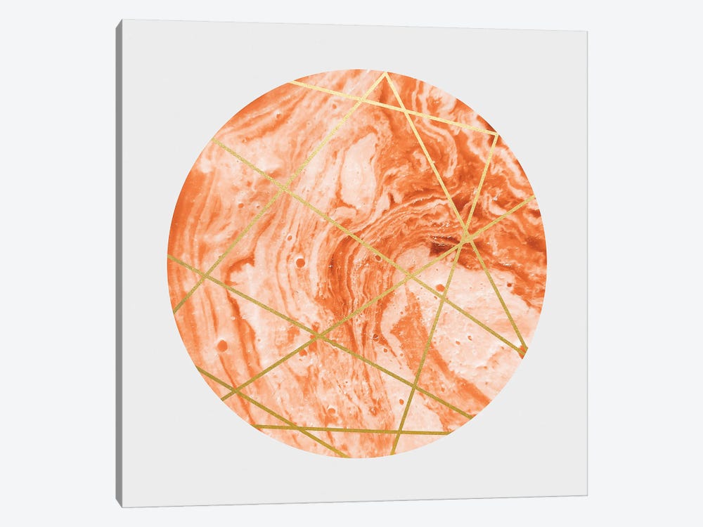 Peach Sphere by 83 Oranges 1-piece Art Print
