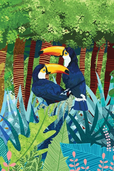 Tropical Leaves: Tucans by 83 Oranges