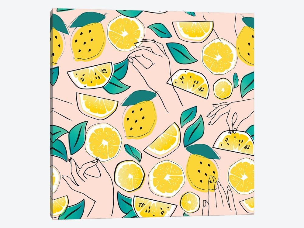 In Lemons We Trust by 83 Oranges 1-piece Canvas Artwork