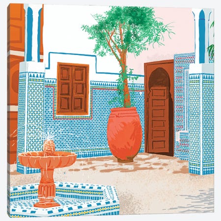 Moroccan Villa Canvas Print #UMA1489} by 83 Oranges Art Print