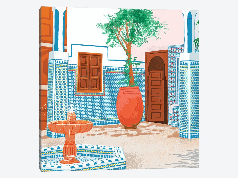 Moroccan Villa by 83 Oranges 1-piece Canvas Wall Art