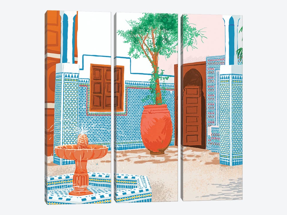 Moroccan Villa by 83 Oranges 3-piece Canvas Artwork