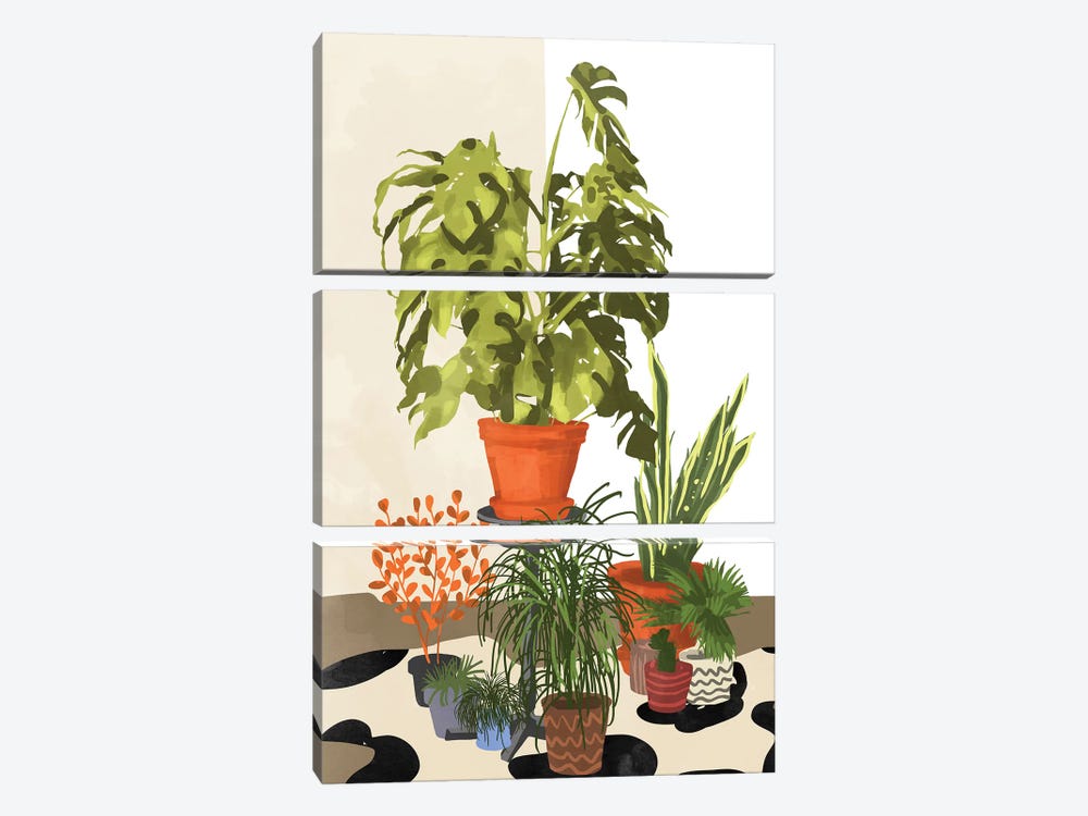 Plant Pots by 83 Oranges 3-piece Canvas Print