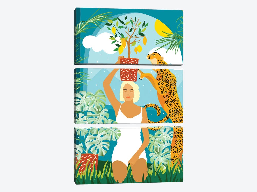 Bring The Jungle Home by 83 Oranges 3-piece Canvas Print