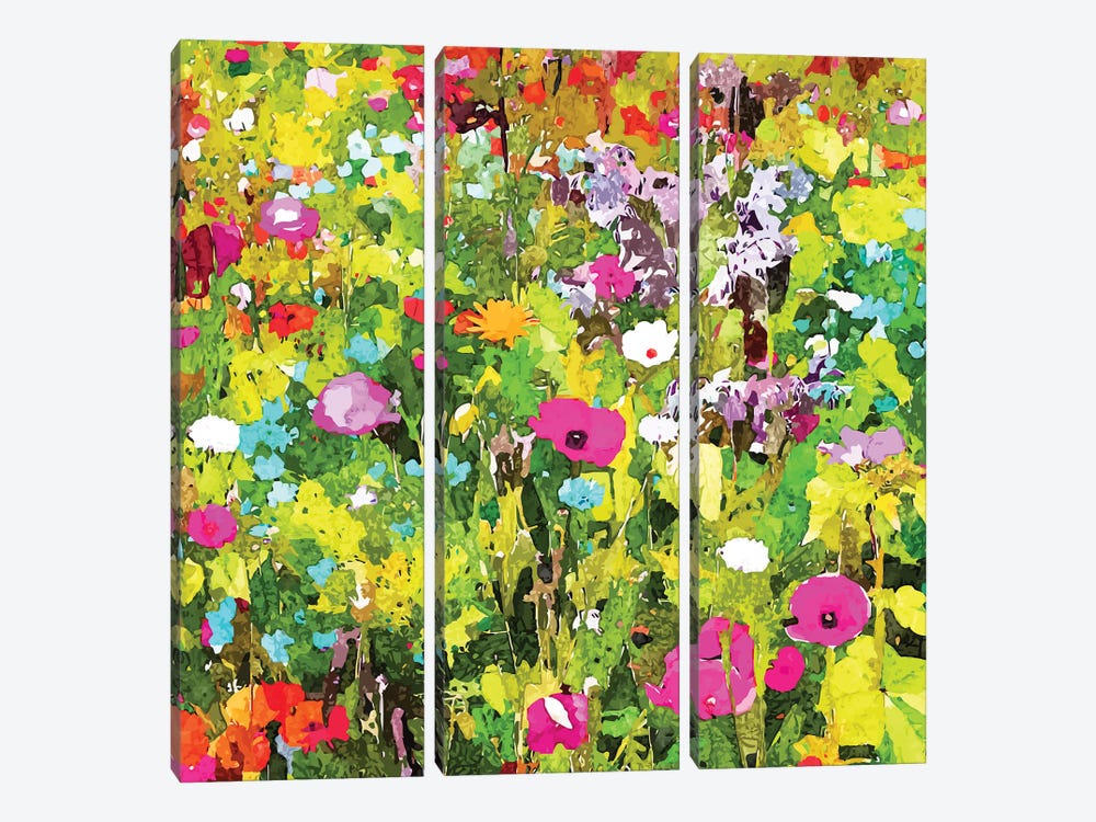 Meadow Flowers by 83 Oranges 3-piece Canvas Print