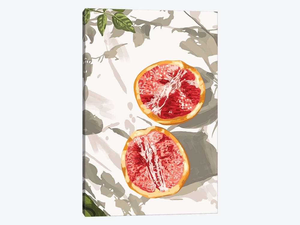Grapefruit kinda zest for life by 83 Oranges 1-piece Canvas Art