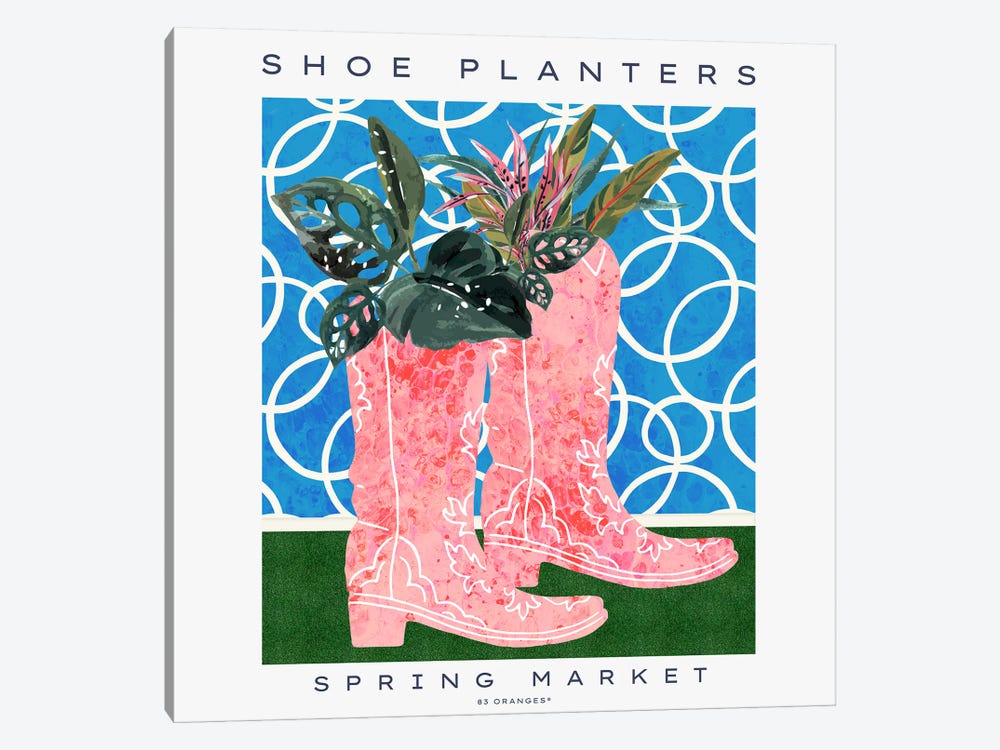 Shoe Planters by 83 Oranges 1-piece Canvas Wall Art