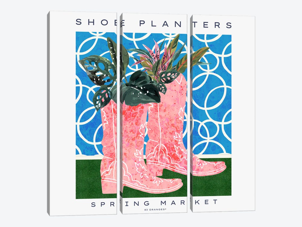 Shoe Planters by 83 Oranges 3-piece Canvas Artwork
