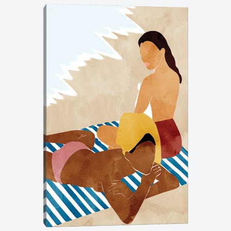 Beach Besties Canvas Print #UMA1523} by 83 Oranges Canvas Artwork