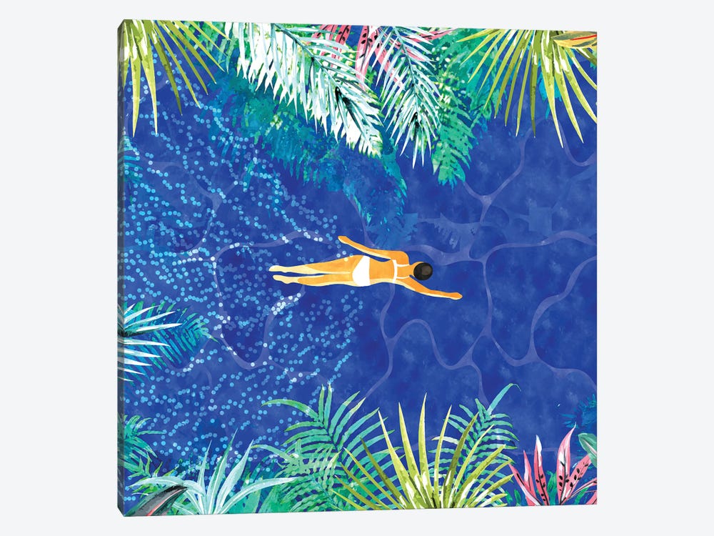 Tropical Jungle Pool by 83 Oranges 1-piece Art Print