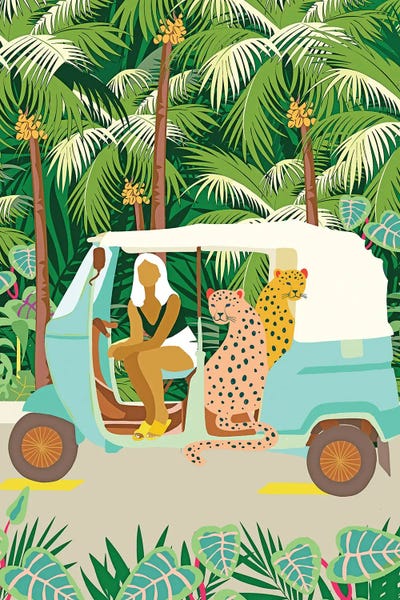 Tropical Leaves: Rikshaw Ride With Javan Leopards In Bali by 83 Oranges
